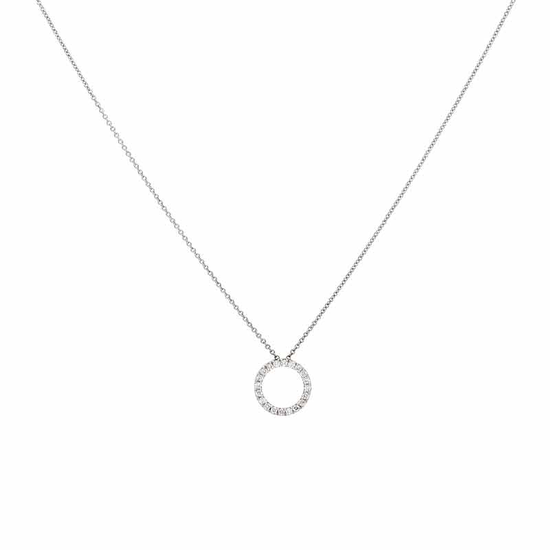 JS Brillant-Collier Weißgold