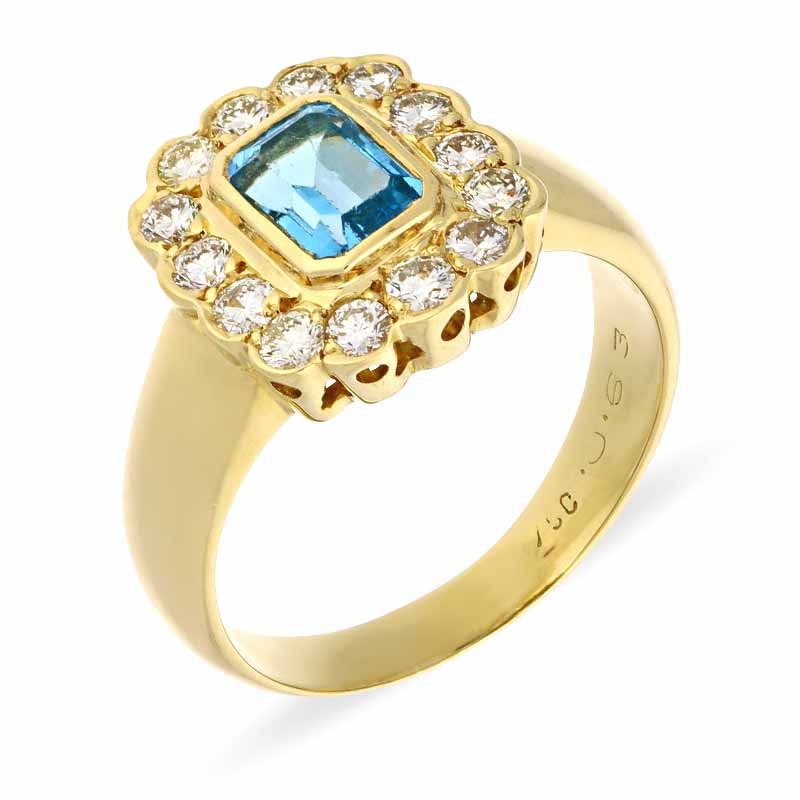 Topas-Ring Gelbgold