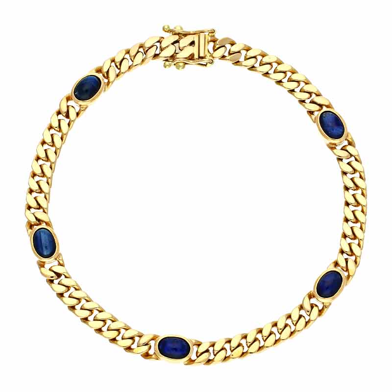 Saphir-Armband Gelbgold