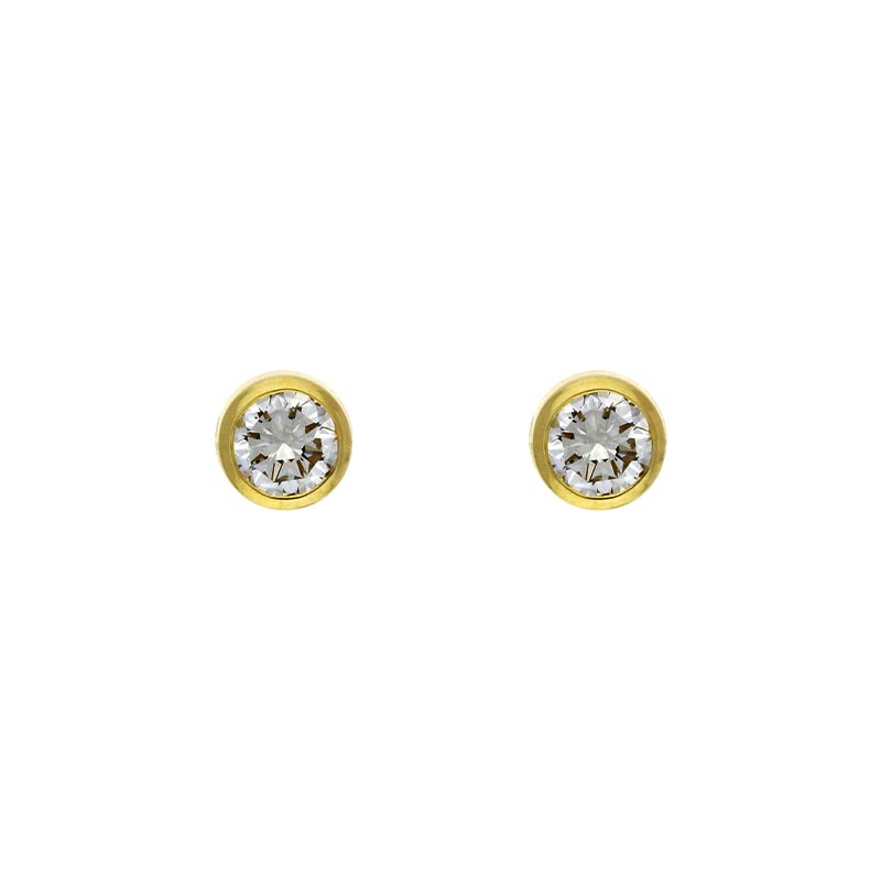 Brillant-Ohrstecker Gelbgold 0,50 ct