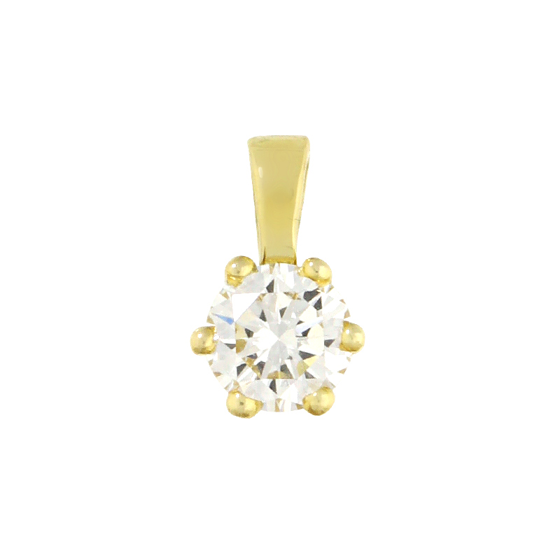 Anhänger mit Brillant 0,17ct Gelbgold