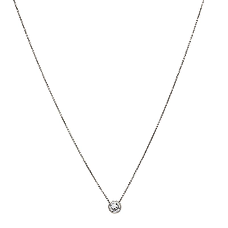 Kette mit Anhänger Weißgold 1,10 ct