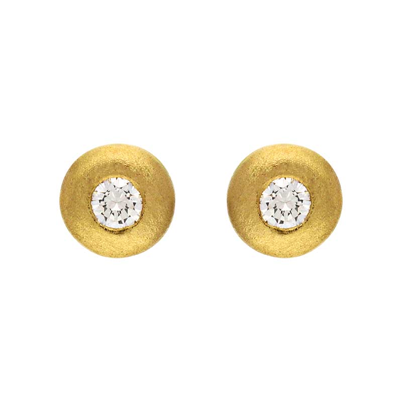 Brillant-Ohrstecker Gelbgold