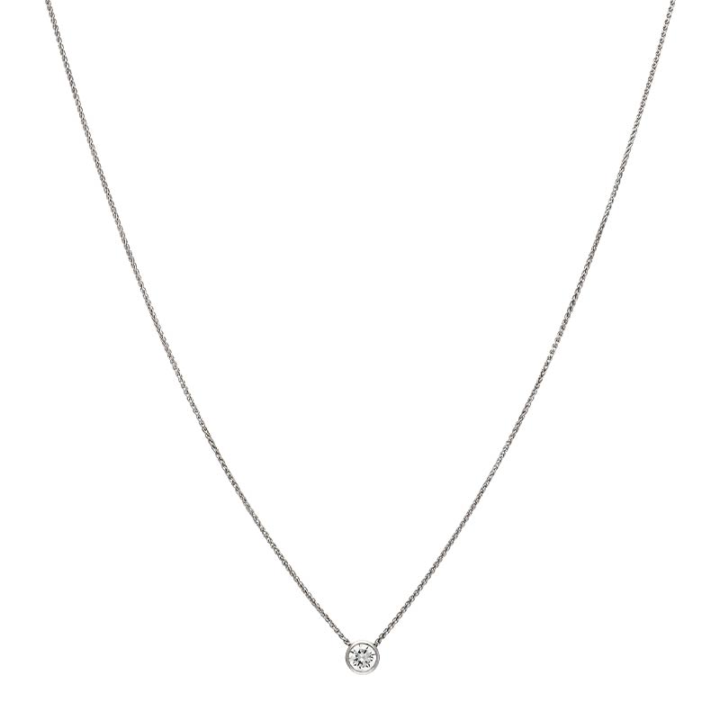 Kette mit Anhänger Weißgold 0,55 ct