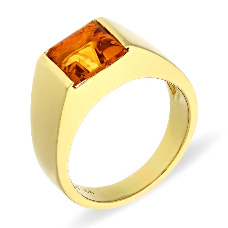 Citrin-Ring Gelbgold