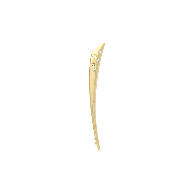Brillant-Brosche Gelbgold