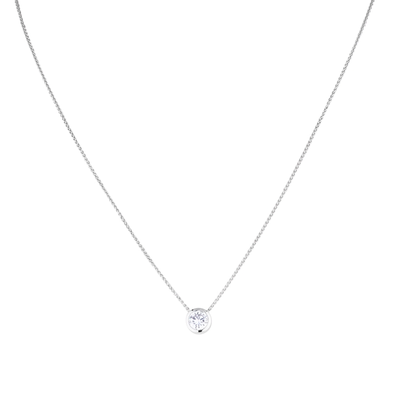 Brillantdurchläufer Weißgold 0,73 ct