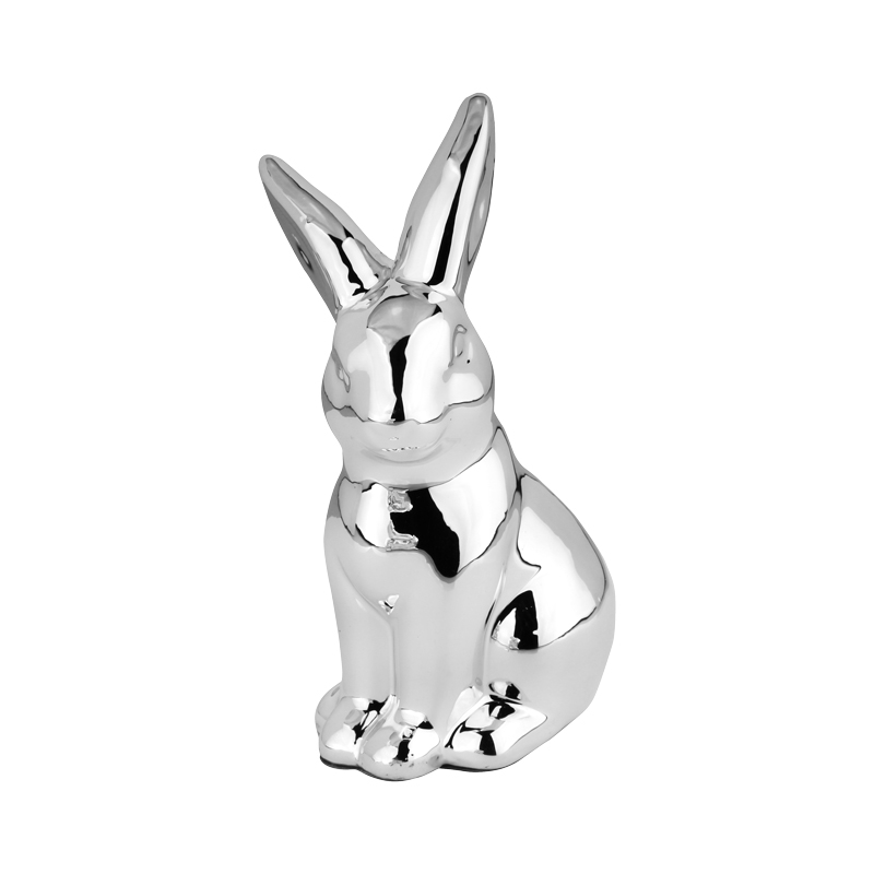 Ein Hase Porzellan/Silber