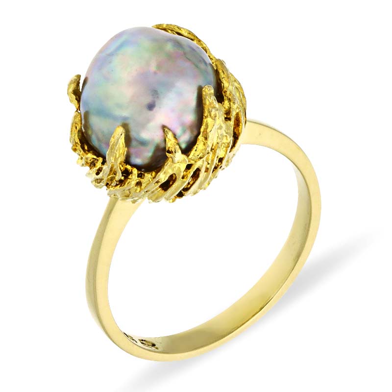 Perl-Ring Gelbgold