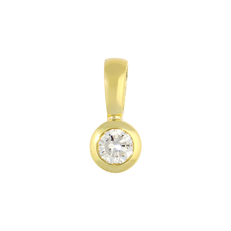 Brillant-Anhänger Gelbgold 0,35 ct