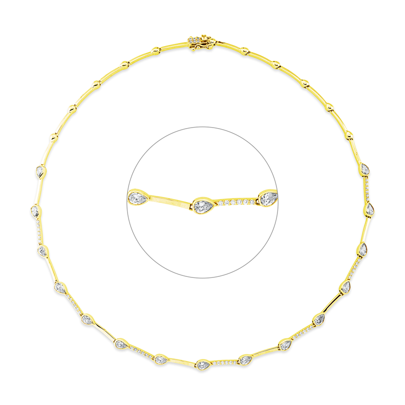JS Brillant-Collier Gelbgold