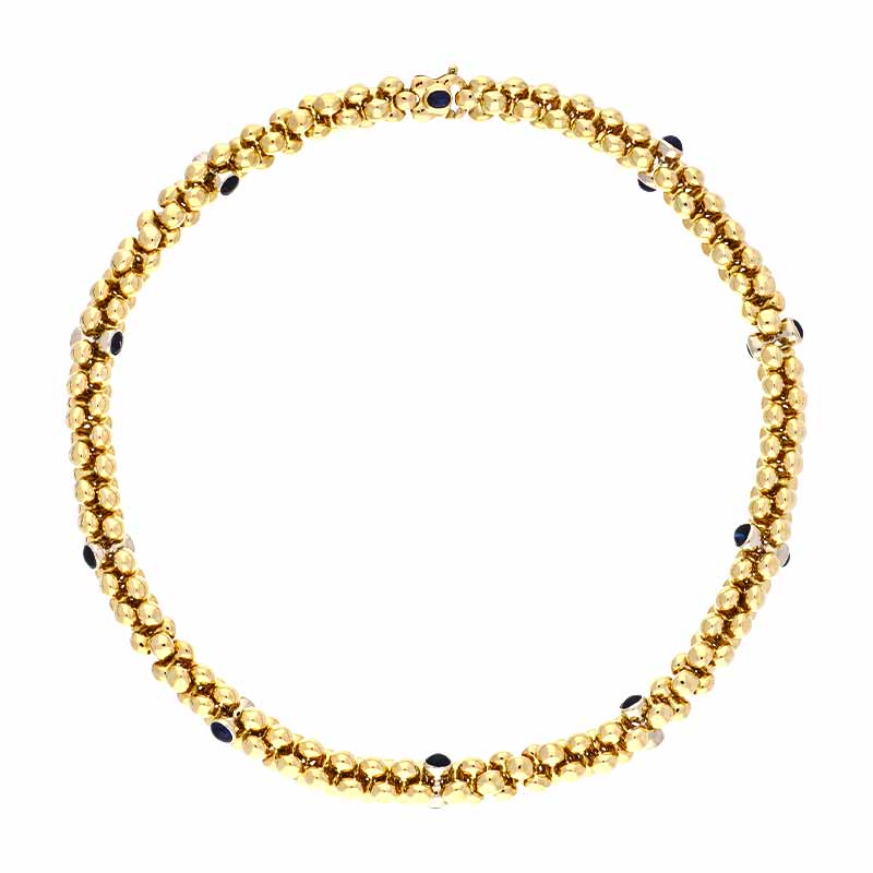 Saphir-Collier Bicolor