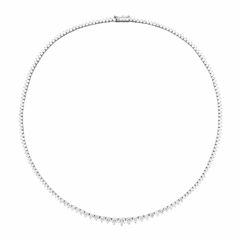 JS Brillant-Collier Weißgold