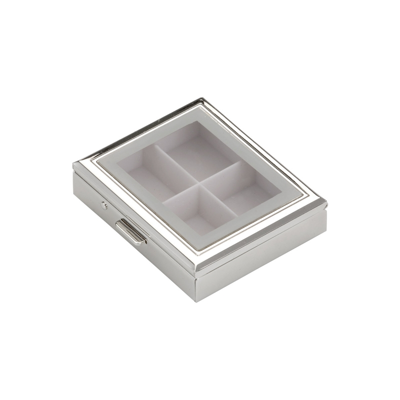Pillendose mit Fenster 6,5x5,0cm