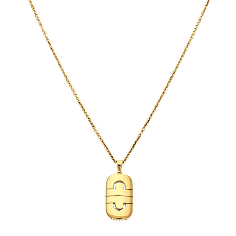 Bulgari Parentesi Kette mit Anhänger Gelbgold