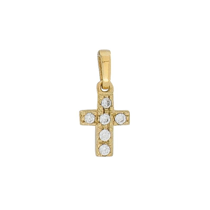 Kreuz-Anhänger Gelbgold