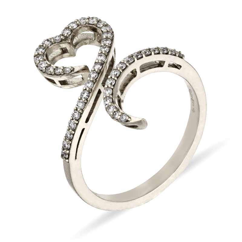 Lunatica Brillant-Ring 'Amore' Weißgold