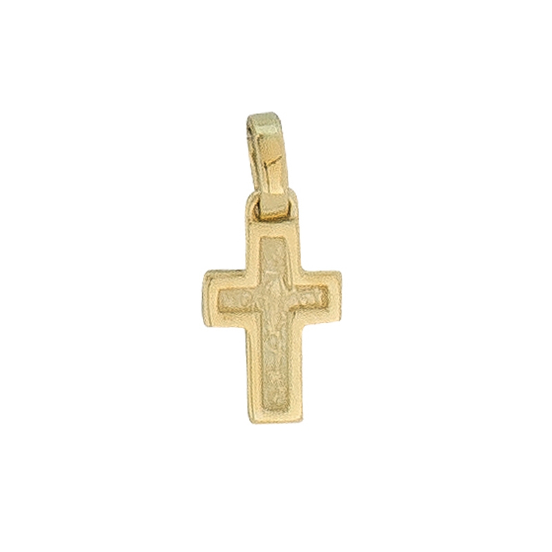 Kreuz-Anhänger Gelbgold