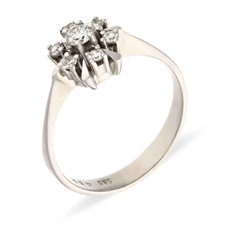 Brillant-Ring Weißgold