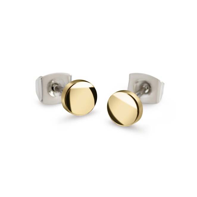 BOCCIA Ohrstecker Titan, vergoldet