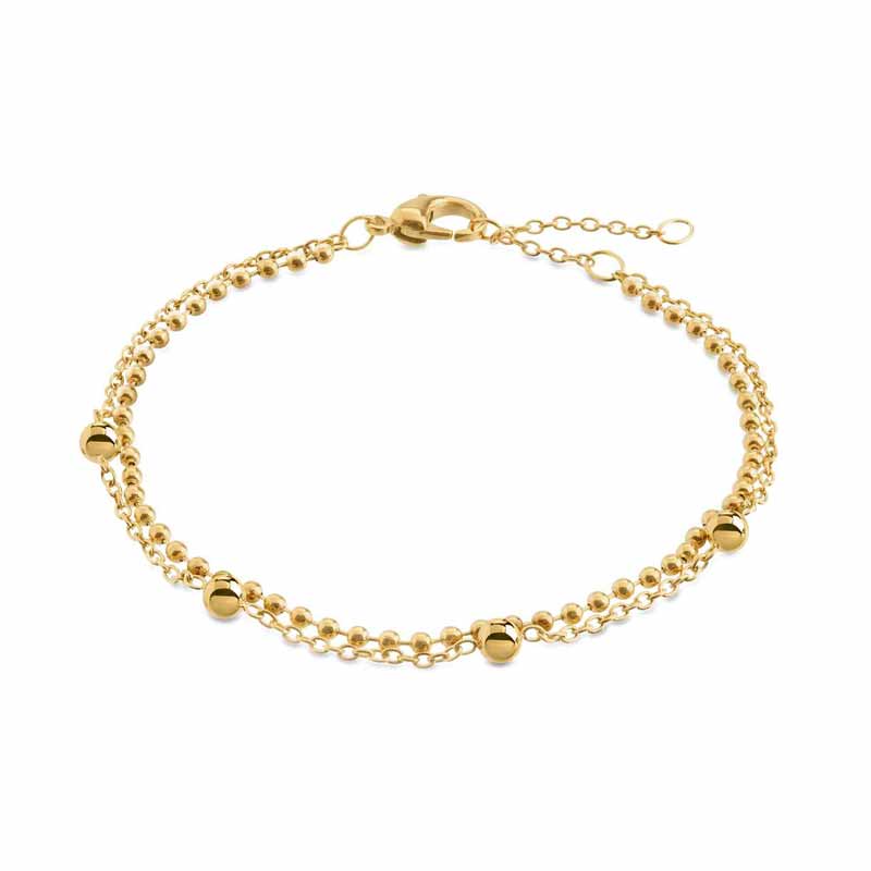 BOCCIA Armband Titan vergoldet