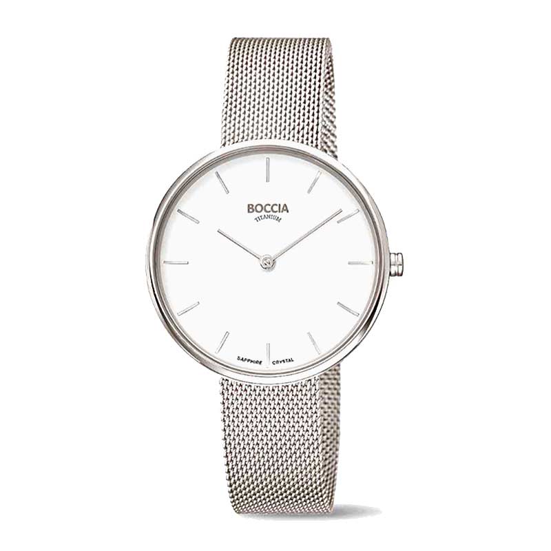 Schöne BOCCIA Titan Damenarmbanduhr 327-09