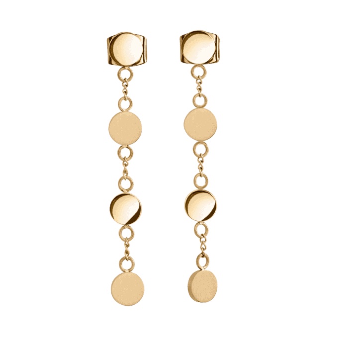 BOCCIA Ohrstecker Titan vergoldet