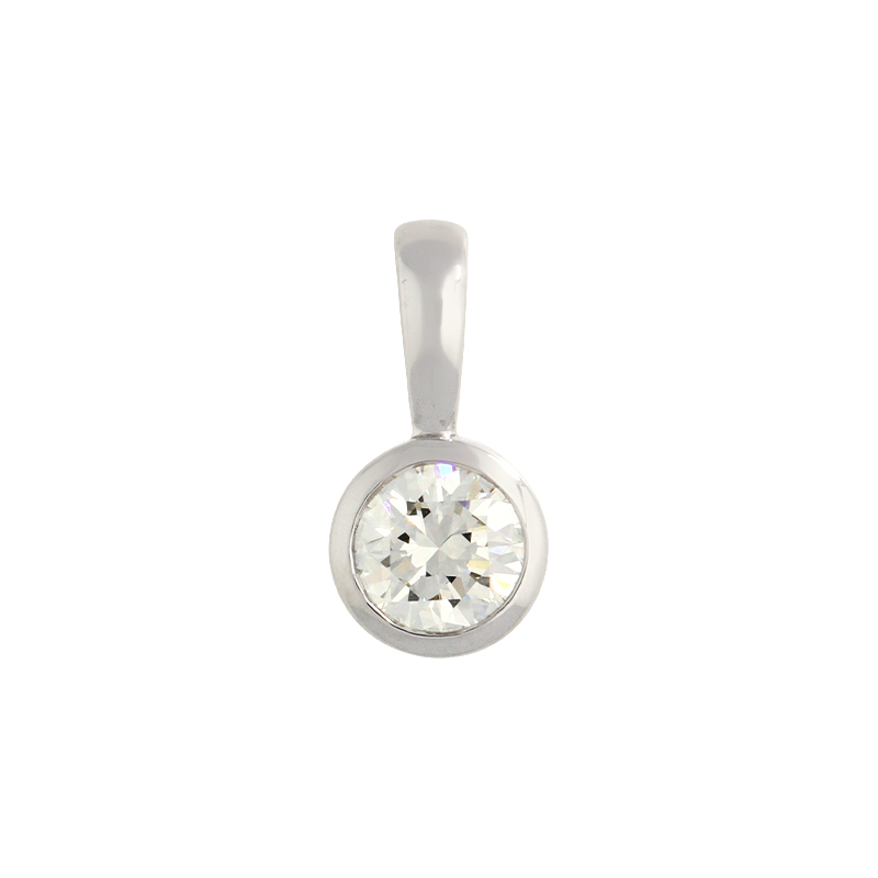 Brillant-Anhänger Weißgold 0,58 ct