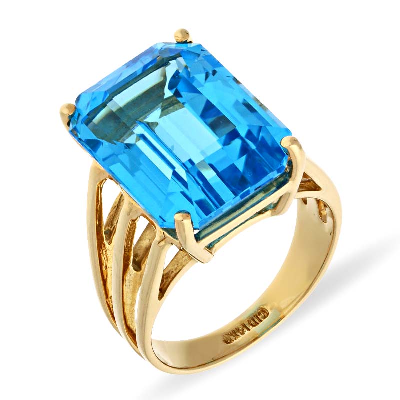 Topas-Ring Gelbgold