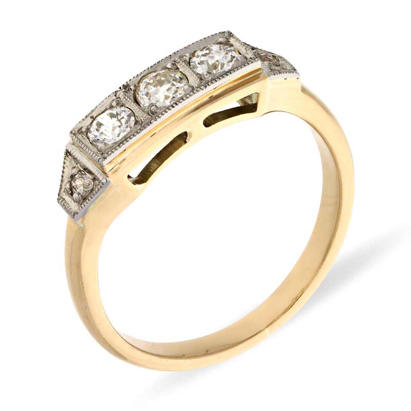 Diamant-Ring Bicolor