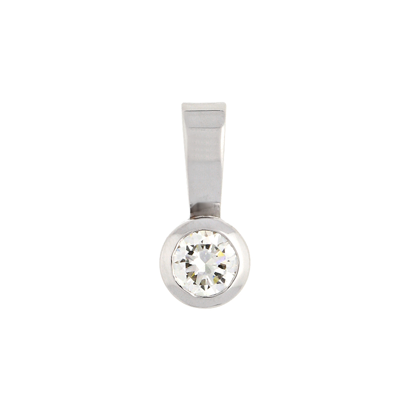 Brillant-Anhänger Weißgold 0,36 ct