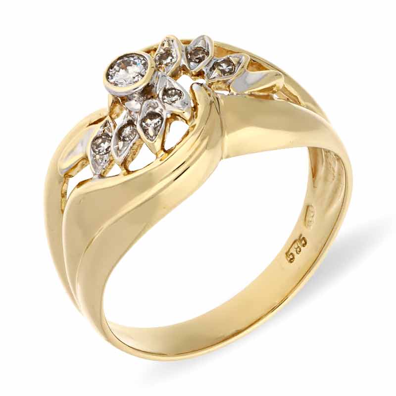 Brillant-Ring Gelbgold