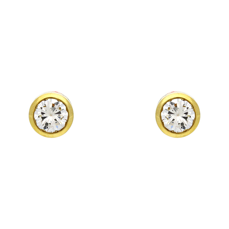 Brillant-Ohrstecker Gelbgold 0,34 ct