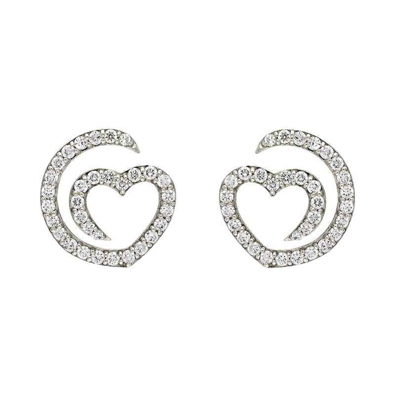 Lunatica Brillant-Ohrring Weißgold