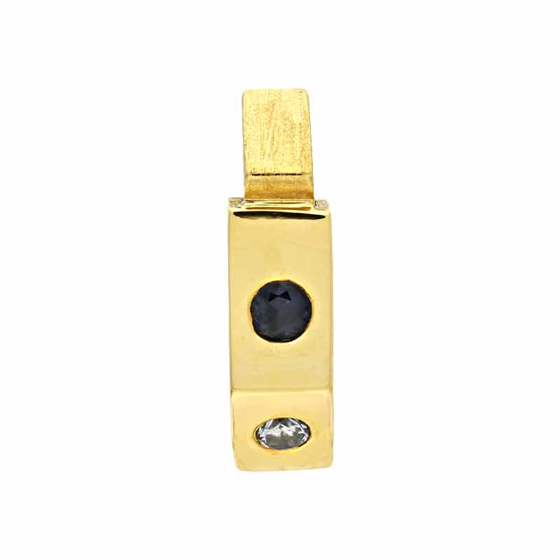 Brillant-Anhänger Gelbgold