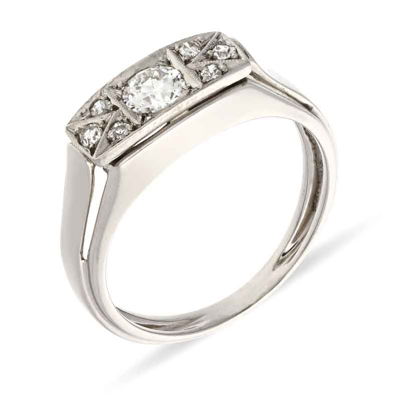 Diamant-Ring Weißgold