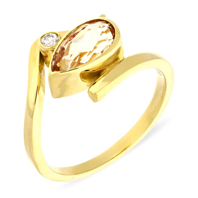 Topas-Ring Gelbgold