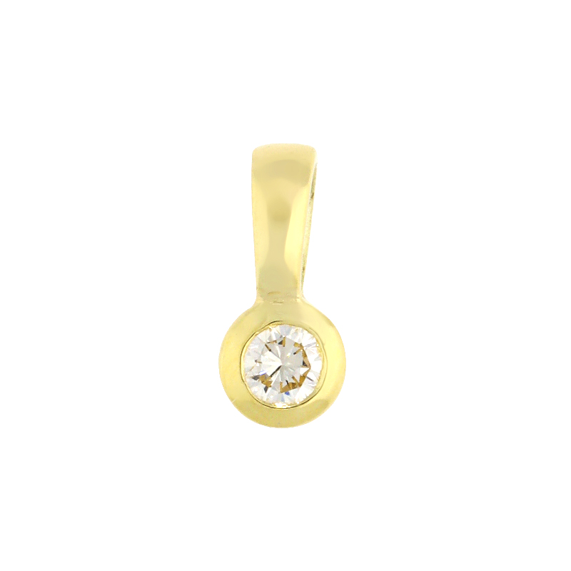 Brillant-Ring Gelbgold 0,11 ct