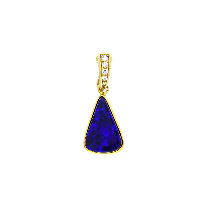 Opal-Anhänger Gelbgold