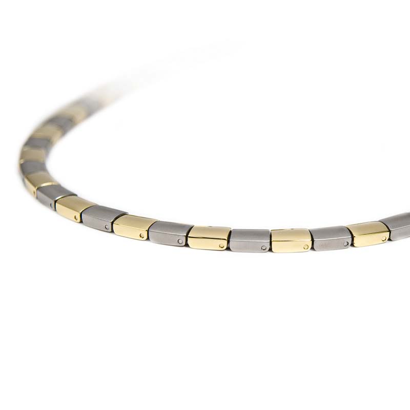 BOCCIA Collier Titan, teil-vergoldet