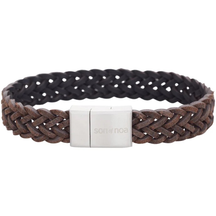 Son of Noa Armband aus Leder/Edelstahl