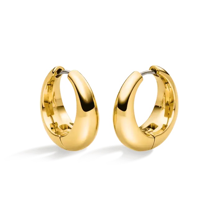 BOCCIA Creolen Titan vergoldet