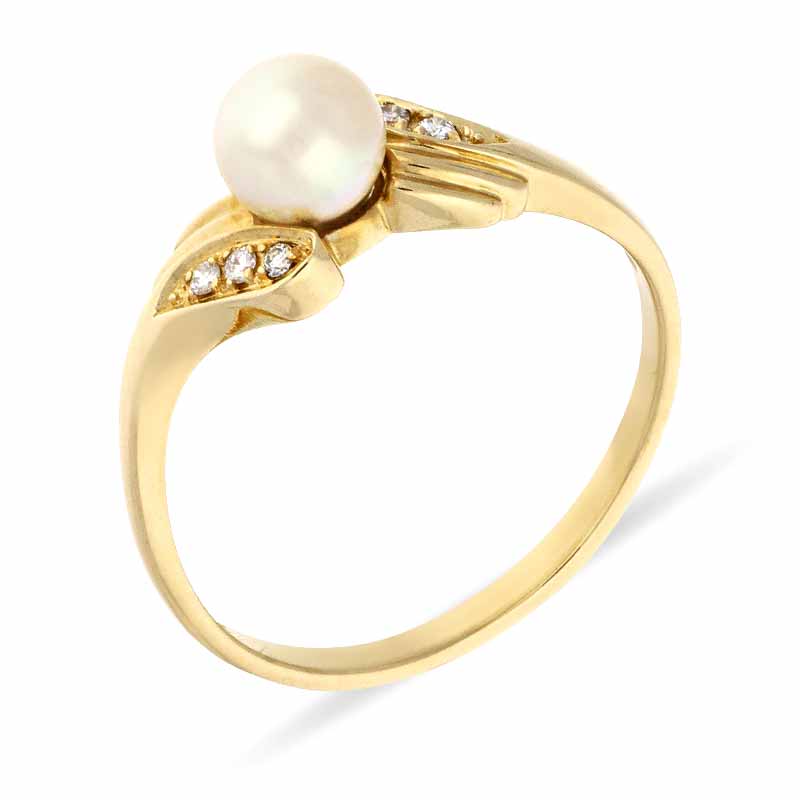 Perl-Ring Gelbgold