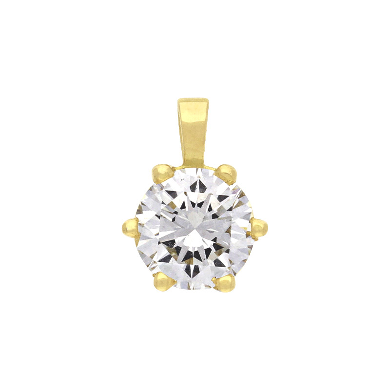 Brillant-Anhänger Gelbgold 1,106 ct