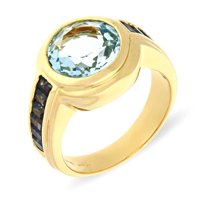 Topas-Ring Gelbgold