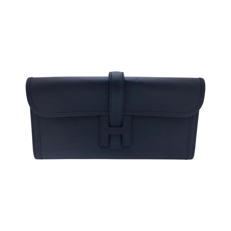 Hermés 'Jige' Clutch Dunkelblau