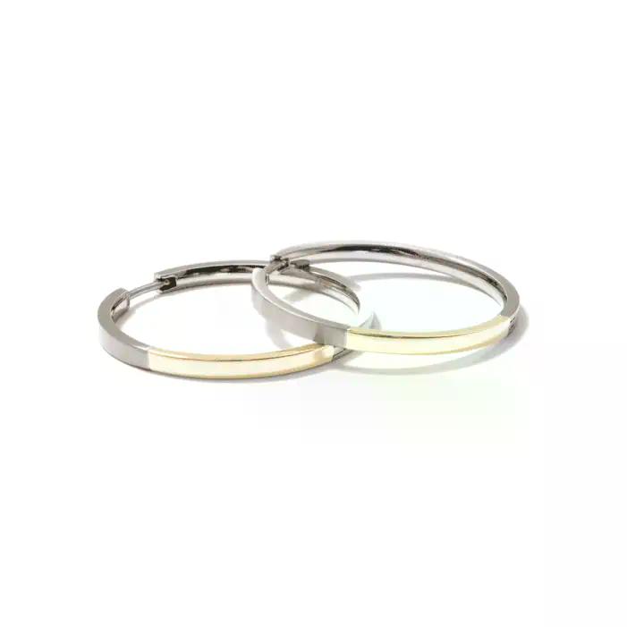 BOCCIA Creolen Titan teil-vergoldet