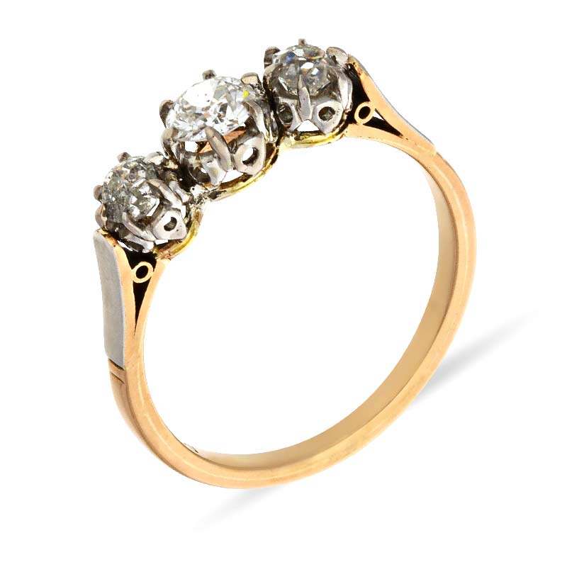 Diamant-Ring Bicolor