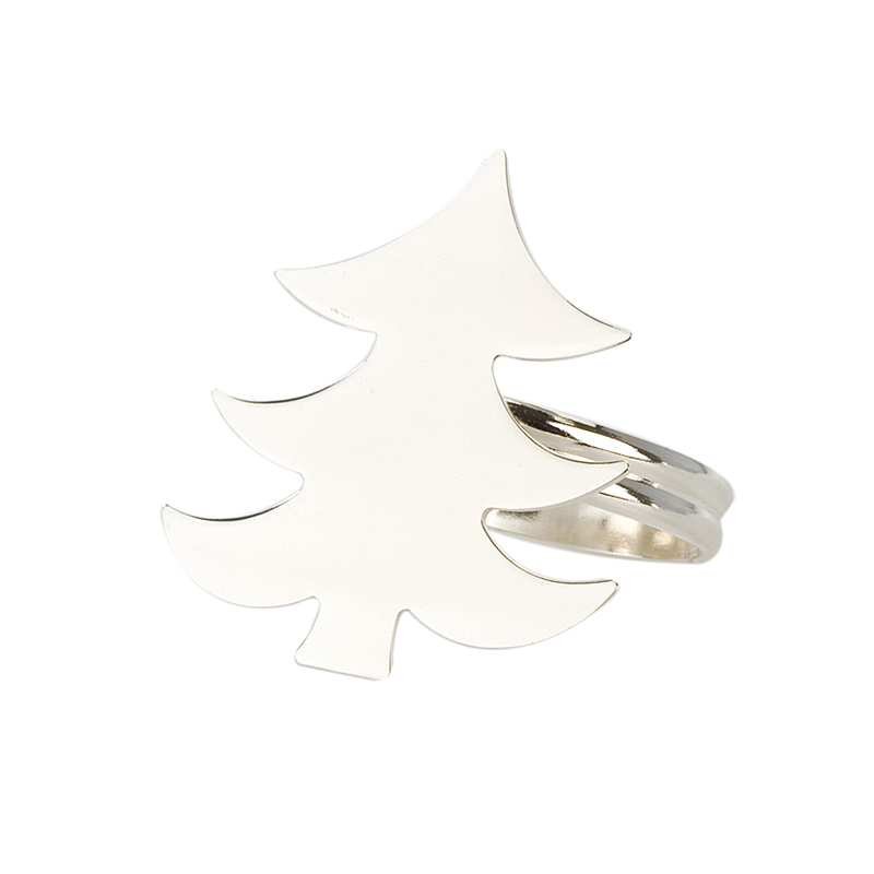 Serviettenring 'Tannenbaum' versilbert