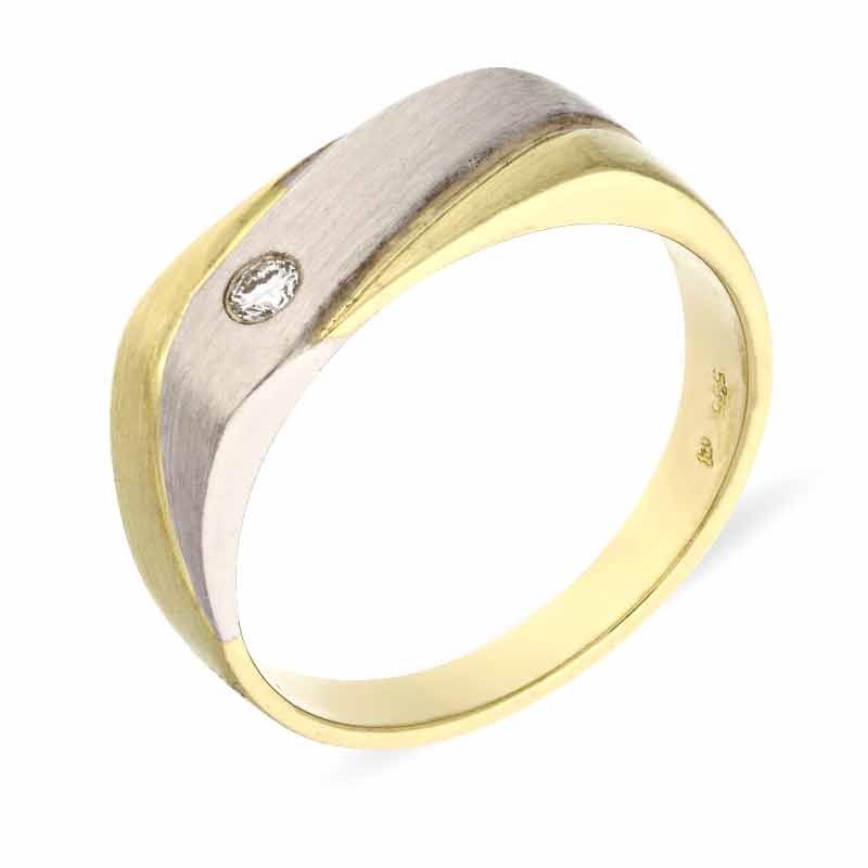 Brillant-Ring Bicolor
